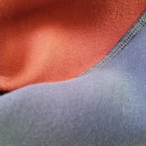 BCBGMAXAZRIA Genesa Dress XS Color Block Long Sleeve Scuba Fit Flare Academia - Picture 10 of 12